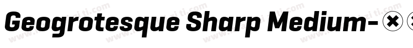 Geogrotesque Sharp Medium字体转换
